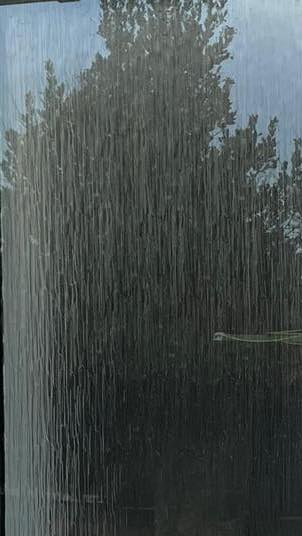 Closeup of privacy glass